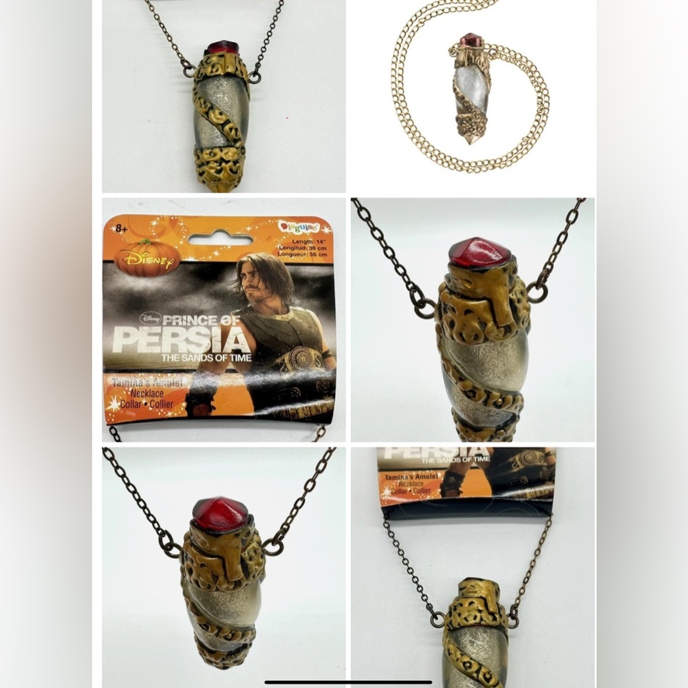 Sands of Time licensed Prince of Persia Tamina's Amulet Necklace 14” UNISEX NEW